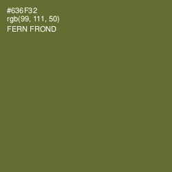#636F32 - Fern Frond Color Image