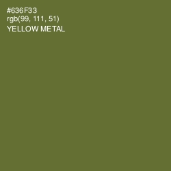 #636F33 - Yellow Metal Color Image