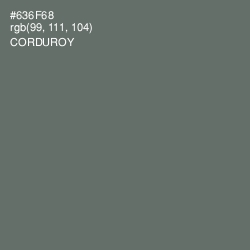 #636F68 - Corduroy Color Image