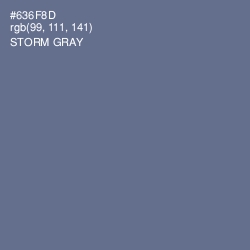 #636F8D - Storm Gray Color Image