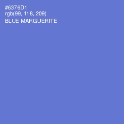 #6376D1 - Blue Marguerite Color Image