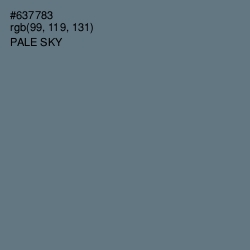 #637783 - Pale Sky Color Image