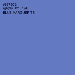 #6379C2 - Blue Marguerite Color Image