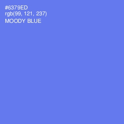 #6379ED - Moody Blue Color Image