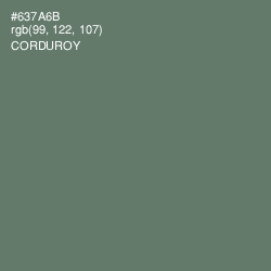 #637A6B - Corduroy Color Image