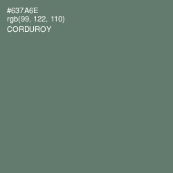 #637A6E - Corduroy Color Image