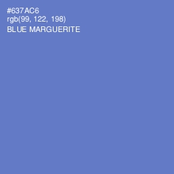 #637AC6 - Blue Marguerite Color Image