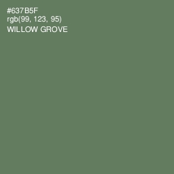 #637B5F - Willow Grove Color Image