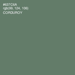 #637C6A - Corduroy Color Image