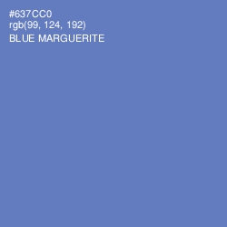 #637CC0 - Blue Marguerite Color Image