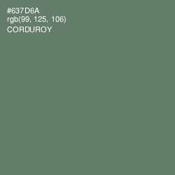 #637D6A - Corduroy Color Image