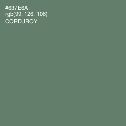 #637E6A - Corduroy Color Image