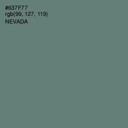 #637F77 - Nevada Color Image