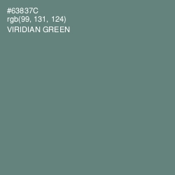 #63837C - Viridian Green Color Image