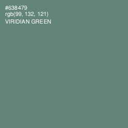 #638479 - Viridian Green Color Image