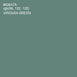 #63847A - Viridian Green Color Image