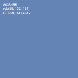 #6384B5 - Bermuda Gray Color Image