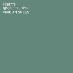 #638778 - Viridian Green Color Image