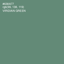 #638A77 - Viridian Green Color Image