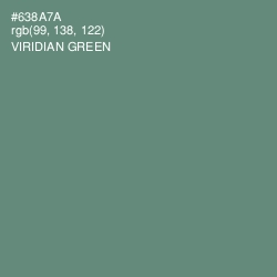 #638A7A - Viridian Green Color Image