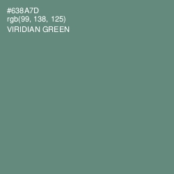 #638A7D - Viridian Green Color Image