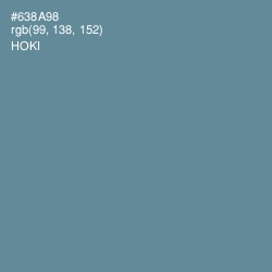 #638A98 - Hoki Color Image