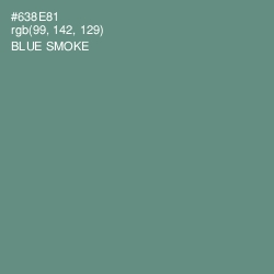 #638E81 - Blue Smoke Color Image