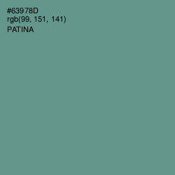 #63978D - Patina Color Image