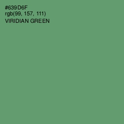 #639D6F - Viridian Green Color Image