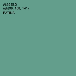 #639E8D - Patina Color Image