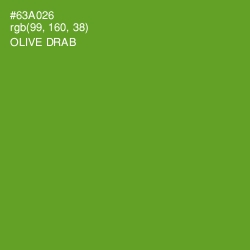 #63A026 - Olive Drab Color Image