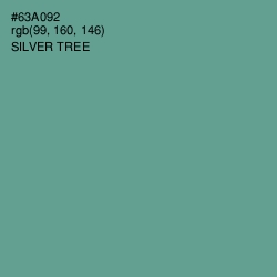 #63A092 - Silver Tree Color Image