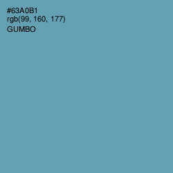 #63A0B1 - Gumbo Color Image