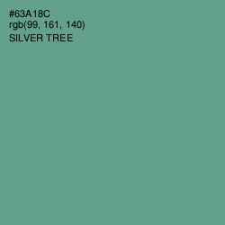 #63A18C - Silver Tree Color Image