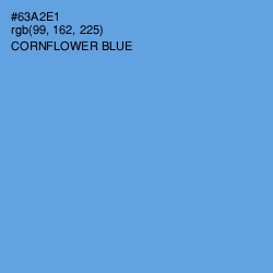 #63A2E1 - Cornflower Blue Color Image