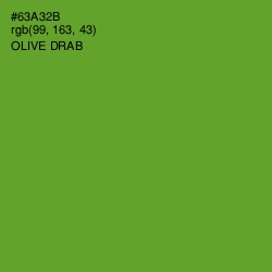#63A32B - Olive Drab Color Image