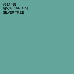 #63A49B - Silver Tree Color Image