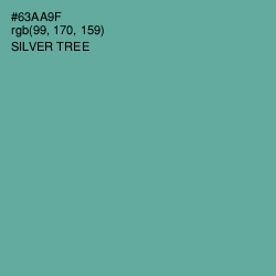 #63AA9F - Silver Tree Color Image