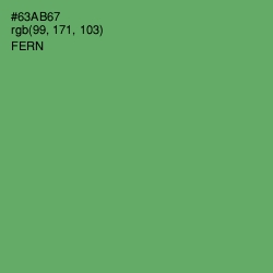 #63AB67 - Fern Color Image