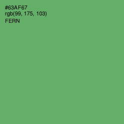 #63AF67 - Fern Color Image