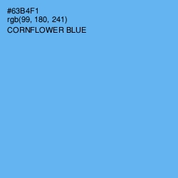 #63B4F1 - Cornflower Blue Color Image