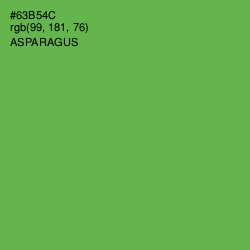 #63B54C - Asparagus Color Image