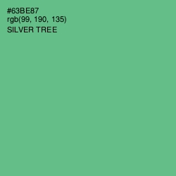 #63BE87 - Silver Tree Color Image
