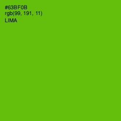 #63BF0B - Lima Color Image