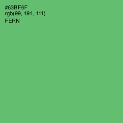 #63BF6F - Fern Color Image