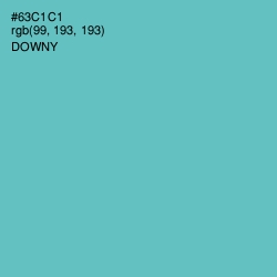 #63C1C1 - Downy Color Image