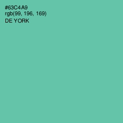 #63C4A9 - De York Color Image