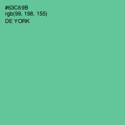 #63C69B - De York Color Image