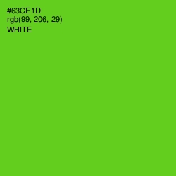 #63CE1D - Bright Green Color Image