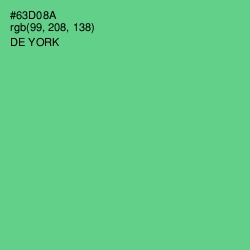 #63D08A - De York Color Image